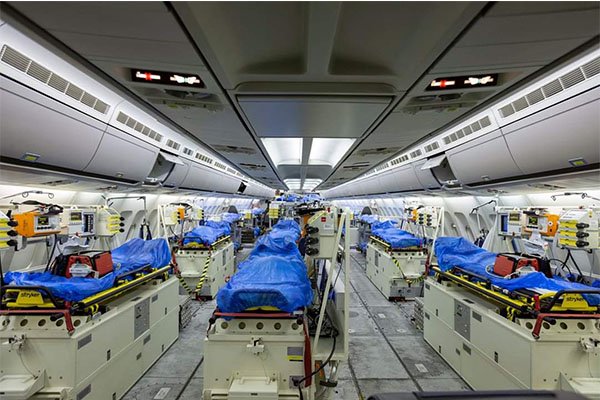 German ICU Plane use to evacuate coronavirus patients