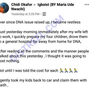 Man Narrates What Happened After He Took His Children For DNA Test